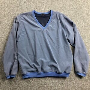 Vintage Ashworth Golf Sweatshirt Men's Extra Large Blue Polyester Lining Pockets